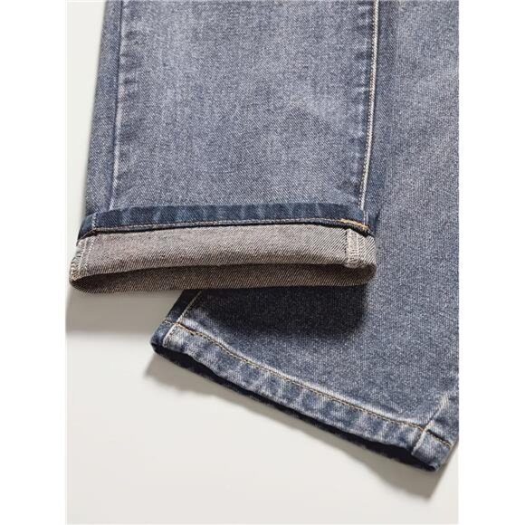 NWT Men's Distressed Jeans with Bear & Patchwork Details - Picture 7 of 7